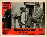 7c104 BLACK LIKE ME LC #3 1964 close up of James Whitmore getting his shoes shined byRichard Ward!