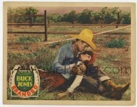 7c127 BRANDED LC 1931 close up of Buck Jones with wounded Ethel Kenyon on the ground!