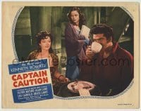7c152 CAPTAIN CAUTION LC R1946 Louise Platt watches Vivienne Osborne watch Victor Mature drinking!