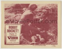 7c155 CAPTAIN VIDEO: MASTER OF THE STRATOSPHERE chapter 12 LC 1951 Judd Holdren, serial, Robot Rocke
