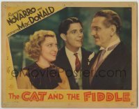 7c161 CAT & THE FIDDLE LC 1934 Jeanette MacDonald & Ramon Novarro close up with Frank Morgan!