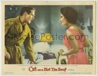 7c162 CAT ON A HOT TIN ROOF LC #6 1958 Paul Newman & Elizabeth Taylor, who did what with Skipper!
