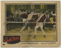 7c165 CHALK MARKS LC 1924 cool image of boxer Ramsey Wallace scoring a knockout in the ring!