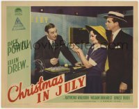 7c178 CHRISTMAS IN JULY LC 1940 Preston Sturges, Al Bridge showing jewelry to Dick Powell & Drew!