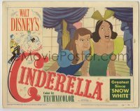 7c179 CINDERELLA LC #8 1950 c/u of the evil step-sisters at the ball, Walt Disney classic cartoon!