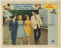 7c193 COME SEPTEMBER LC #5 1961 Sandra Dee, sexy Gina Lollobrigida, Rock Hudson, Bobby Darin