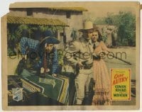 7c195 COMIN' ROUND THE MOUNTAIN LC 1936 Smiley Burnette helping Gene Autry protect Ann Rutherford!