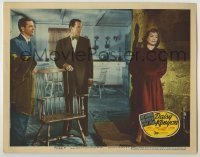 7c212 DAISY KENYON LC #6 1947 Dana Andrews & Henry Fonda stare at Joan Crawford, Otto Preminger