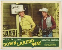 7c244 DOWN LAREDO WAY LC 1953 cowboy Rex Allen is captured by sheriff at gunpoint!