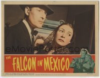 7c268 FALCON IN MEXICO LC 1944 close up of detective Tom Conway with worried woman in film noir!