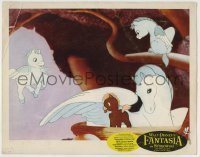 7c270 FANTASIA LC R1963 Walt Disney, cool image of pegasus with babies, one of whom is black!
