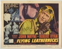 7c287 FLYING LEATHERNECKS LC #4 1951 best close up of pilot John Wayne in his plane, Howard Hughes