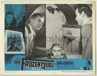 7c306 FROZEN DEAD LC #8 1966 great close up of Dana Andrews with severed head on table!
