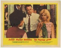 7c308 FUGITIVE KIND LC #8 1960 Marlon Brando between Anna Magnani & Joanne Woodward!
