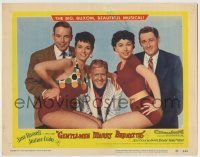 7c319 GENTLEMEN MARRY BRUNETTES LC #3 1955 Jane Russell, Jeanne Crain, Young, Scott Brady & Vallee!