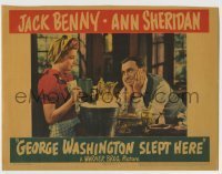 7c320 GEORGE WASHINGTON SLEPT HERE LC 1942 sexy Ann Sheridan looks at Jack Benny with wry smile!