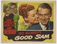 7c333 GOOD SAM LC #3 1948 wonderful close up of Gary Cooper & happy Ann Sheridan, Leo McCarey!