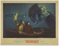 7c337 GORGO LC #3 1961 special effects image of huge monster hand reaching for guys in boat!