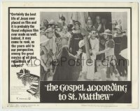 7c339 GOSPEL ACCORDING TO ST. MATTHEW LC #1 1966 Pier Paolo Pasolini, c/u of Jesus carrying cross!