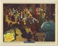 7c362 HAMLET LC #3 1949 Laurence Olivier duelling in William Shakespeare classic!