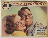 7c373 HELLO EVERYBODY LC 1932 romantic close up of young Randolph Scott & pretty Sally Blane!