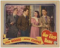 7c375 HER FIRST BEAU LC 1941 Jackie Cooper smiles at Jane Withers with her boyfriend!