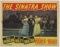 7c381 HIGHER & HIGHER LC 1943 Frank Sinatra w/ Barbara Hale, Michele Morgan & band on stage!