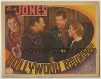 7c387 HOLLYWOOD ROUND-UP LC 1937 Helen Twelvetrees watches Buck Jones staring at Grant Withers!