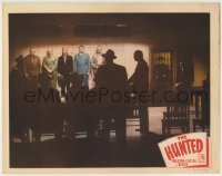7c398 HUNTED LC #8 1948 great image of Larry Blake & four other men in police line-up!