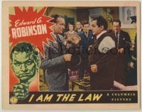 7c402 I AM THE LAW LC 1938 law professor & prosecutor Edward G. Robinson threatens crook!
