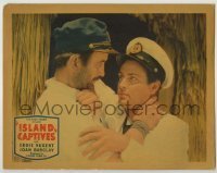 7c422 ISLAND CAPTIVES LC 1937 Eddie Nugent & Charles King at each other's throats after shipwreck!