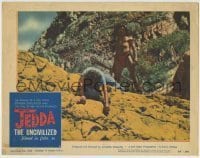 7c427 JEDDA THE UNCIVILIZED LC #6 1956 great image of Australian Aborigines in the Outback!