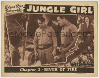 7c435 JUNGLE GIRL chapter 3 LC R1947 Edgar Rice Burroughs, Tom Neal & Eddie Acuff, River of Fire!