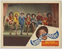 7c438 KENTUCKY JUBILEE LC #5 1951 wacky Jerry Colonna on stage in western musical production!