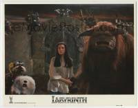 7c454 LABYRINTH int'l LC #1 1986 wonderful close up of Jennifer Connelly with fantasy creatures!