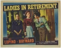 7c455 LADIES IN RETIREMENT LC 1941 Louis Hayward opens the door for Ida Lupino & Elsa Lanchester!