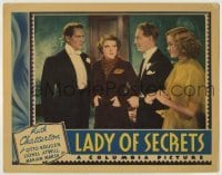 7c457 LADY OF SECRETS LC 1936 Otto Kruger & Bob Allen in tux w/ Ruth Chatterton and Marian Marsh!