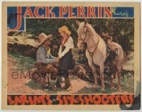 7c460 LARIATS & SIX-SHOOTERS LC 1931 Starlight the horse is jealous of Jack Perrin & Ann Lee!