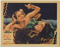 7c466 LAUGHING BOY LC 1934 close up of sexy Lupe Velez & Ramon Novarro laying down & smiling, rare!