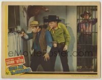7c481 LITTLE JOE, THE WRANGLER LC 1942 Johnny Mack Brown in jail watches Tex Ritter & Fuzzy Knight!