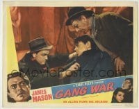 7c561 ODD MAN OUT LC R1951 James Mason with two others in Carol Reed's Gang War, English crime!