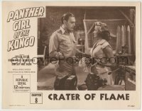 7c593 PANTHER GIRL OF THE KONGO chapter 8 LC 1955 Phyllis Coates holding camera, Crater of Flame!