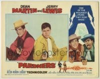 7c599 PARDNERS LC #7 R1965 cowboys Jerry Lewis & Dean Martin sitting back to back with guns drawn!