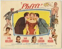 7c619 PHFFFT LC 1954 Judy Holliday kissed from both sides by Jack Lemmon and Jack Carson!