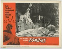 7c623 PLAGUE OF THE ZOMBIES LC #8 1966 Hammer horror, bound woman about to be sacrificed!