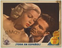 7c631 POSTMAN ALWAYS RINGS TWICE Spanish/US LC 1946 best c/u of John Garfield & sexy Lana Turner!