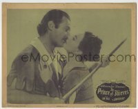 7c638 PRINCE OF THIEVES LC #5 1947 Jon Hall as Robin Hood kissing Patricia Morison as Maid Marian!