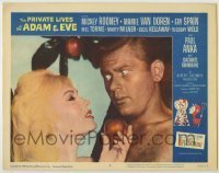 7c642 PRIVATE LIVES OF ADAM & EVE LC #6 1960 Mamie Van Doren as Eve tempts Martin Milner as Adam!