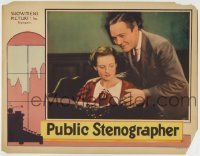 7c645 PUBLIC STENOGRAPHER LC 1934 creepy boss William Collier Jr. puts his hands on Lola Lane!