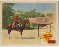 7c660 RANGER OF CHEROKEE STRIP LC #2 1949 cowboy Monte Hale on horse at Cherokee Nation boundary!